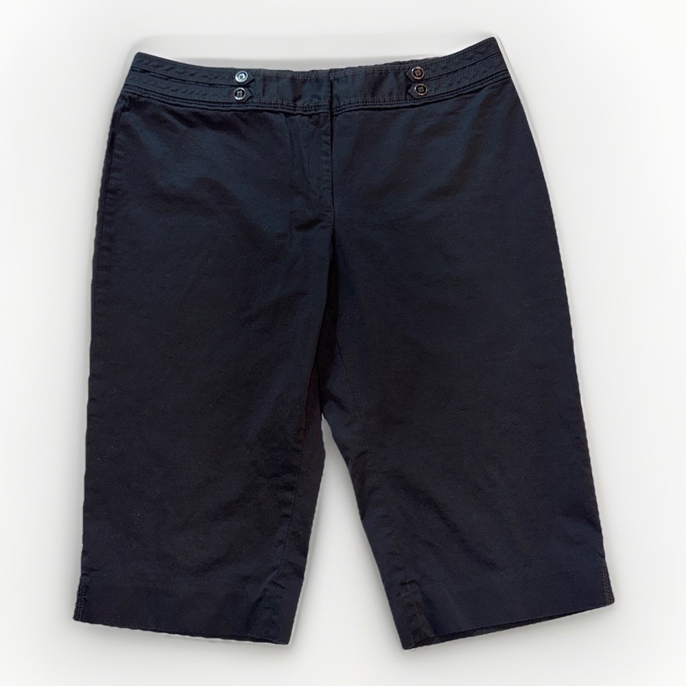 White‎ House Black Market Women's Slim Pedal Pusher Capri Pants 34" Waist Black